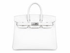 Hermès Birkin 25 in Pure White Swift Leather with Palladium Hardware