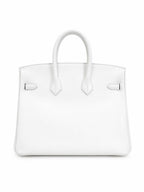 Hermès Birkin 25 in Pure White Swift Leather with Palladium Hardware