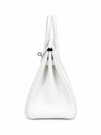 Hermès Birkin 25 in Pure White Swift Leather with Palladium Hardware