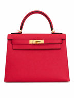 Hermès Kelly 28 in Rose Extreme Epsom Leather with Gold Hardware