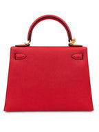 Hermès Kelly 28 in Rose Extreme Epsom Leather with Gold Hardware