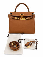 Hermès Kelly 28 in Gold Togo Leather with Gold Hardware