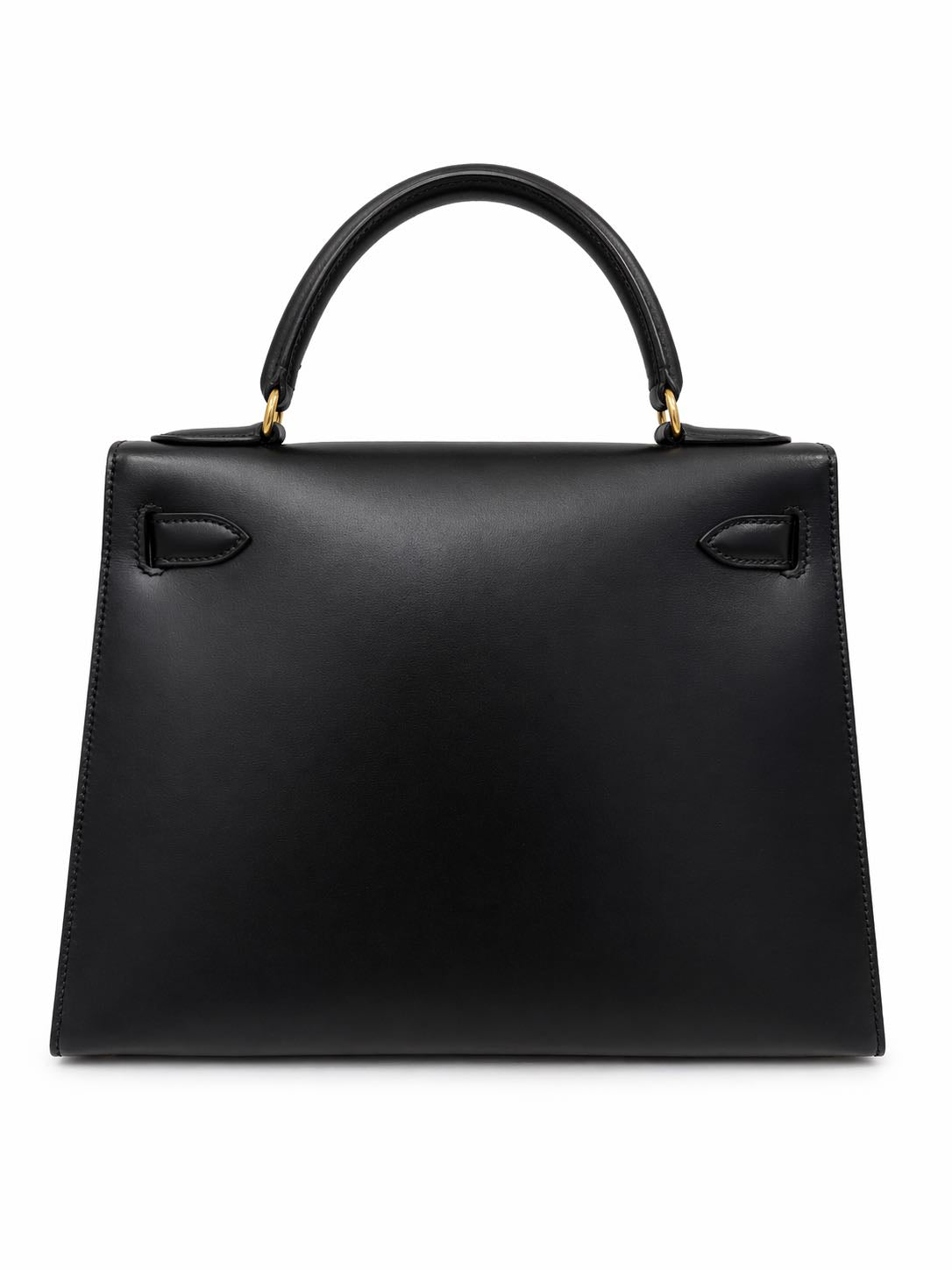 Hermès Kelly 28 in Black Box Leather with Gold Hardware