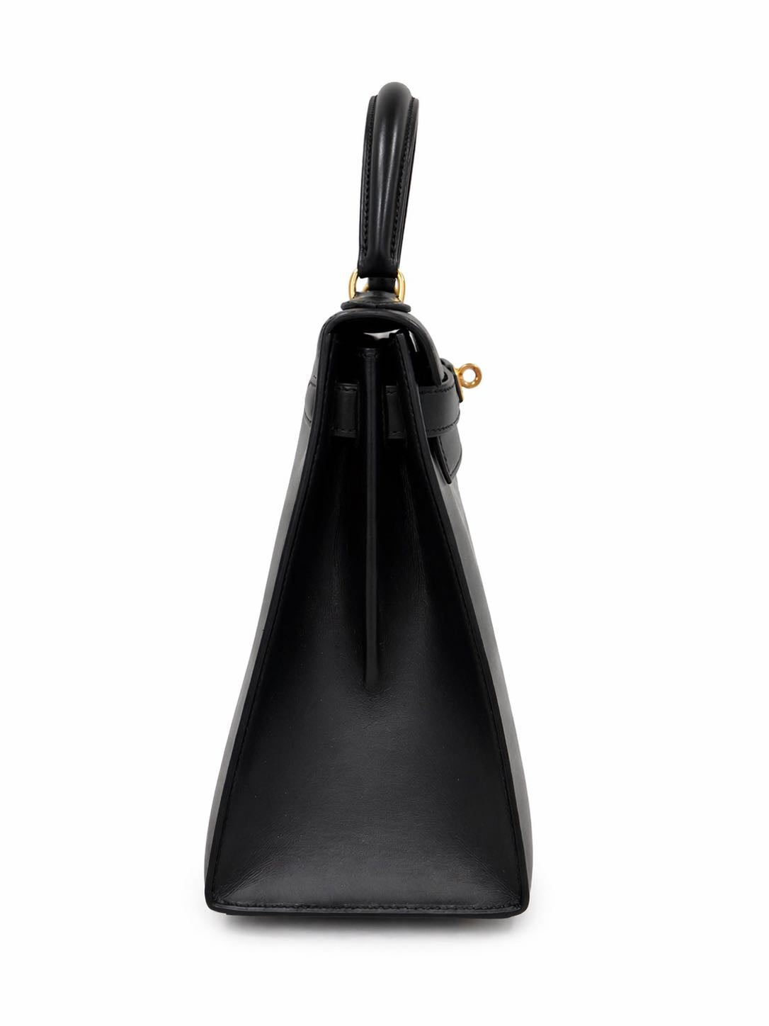 Hermès Kelly 28 in Black Box Leather with Gold Hardware
