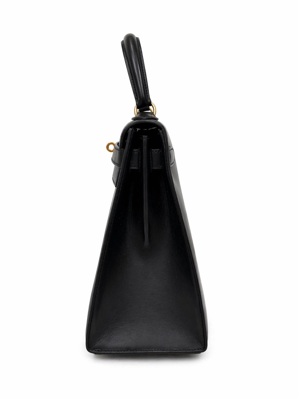 Hermès Kelly 28 in Black Box Leather with Gold Hardware