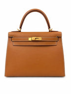 Hermès Kelly 28 Natural Sable in Butler Leather with Gold Hardware