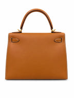 Hermès Kelly 28 Natural Sable in Butler Leather with Gold Hardware
