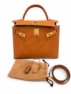 Hermès Kelly 28 Natural Sable in Butler Leather with Gold Hardware