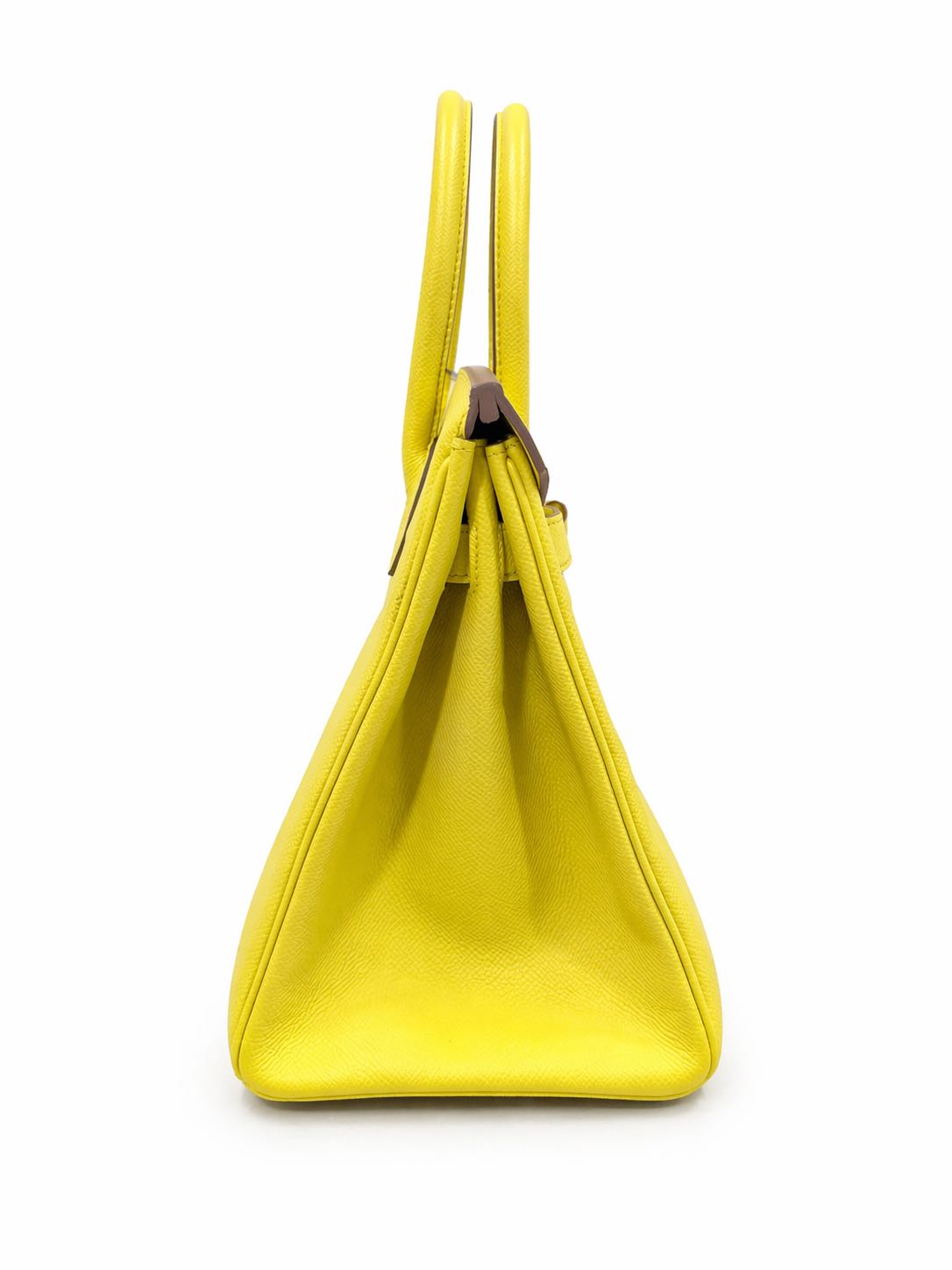 Hermès Birkin 30 in Lime Yellow Epsom Leather with Gold Hardware