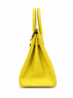 Hermès Birkin 30 in Lime Yellow Epsom Leather with Gold Hardware