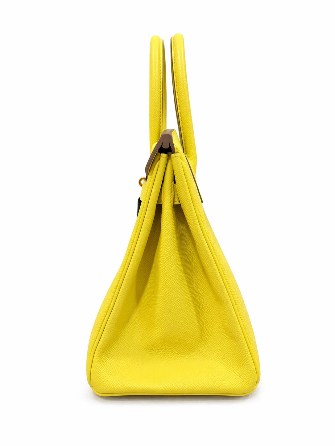 Hermès Birkin 30 in Lime Yellow Epsom Leather with Gold Hardware