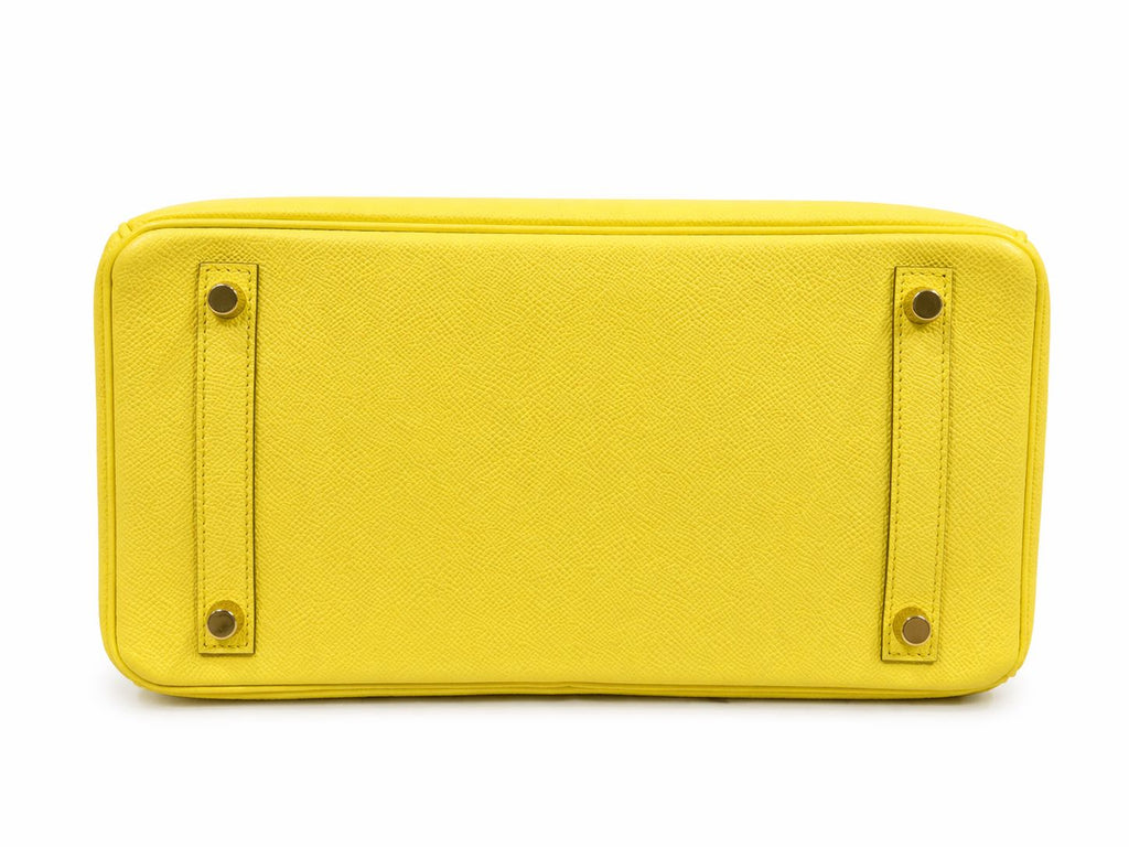 Hermès Birkin 30 in Lime Yellow Epsom Leather with Gold Hardware