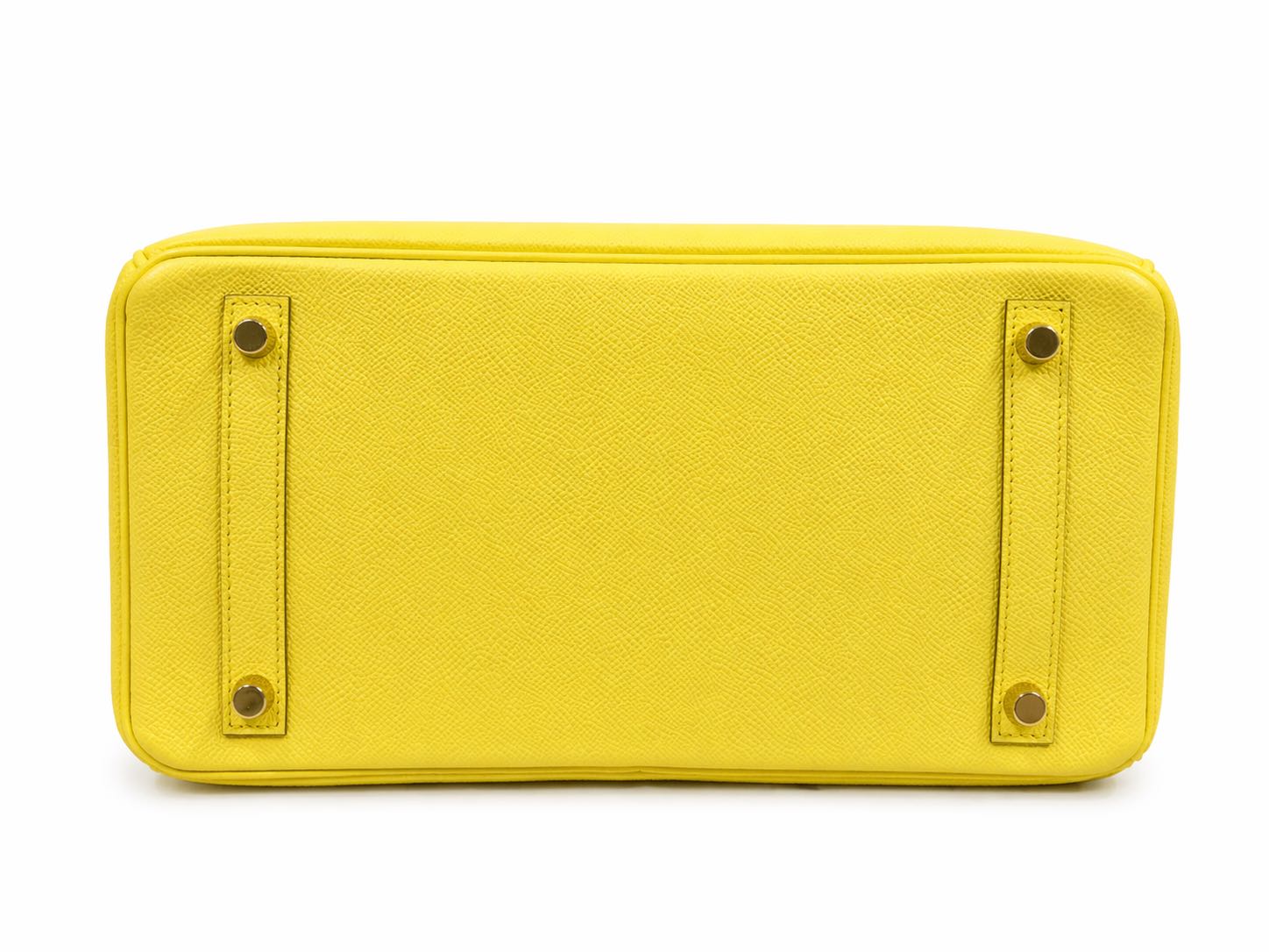 Hermès Birkin 30 in Lime Yellow Epsom Leather with Gold Hardware