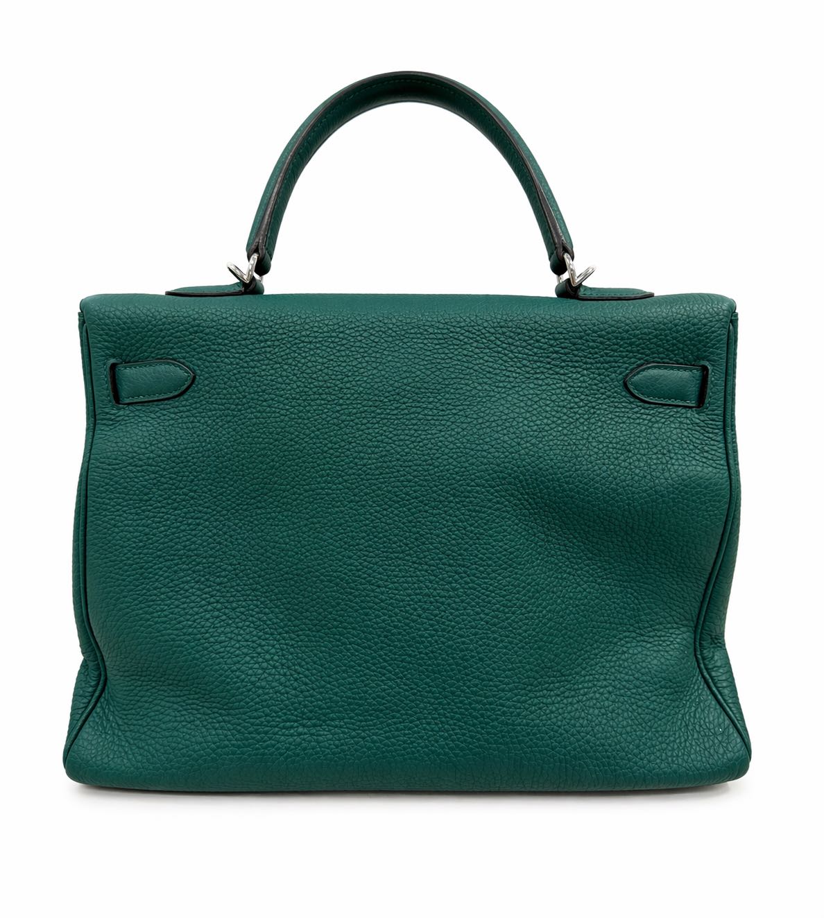 Hermès Kelly 35 Malachite in Togo Leather with  Palladium Hardware