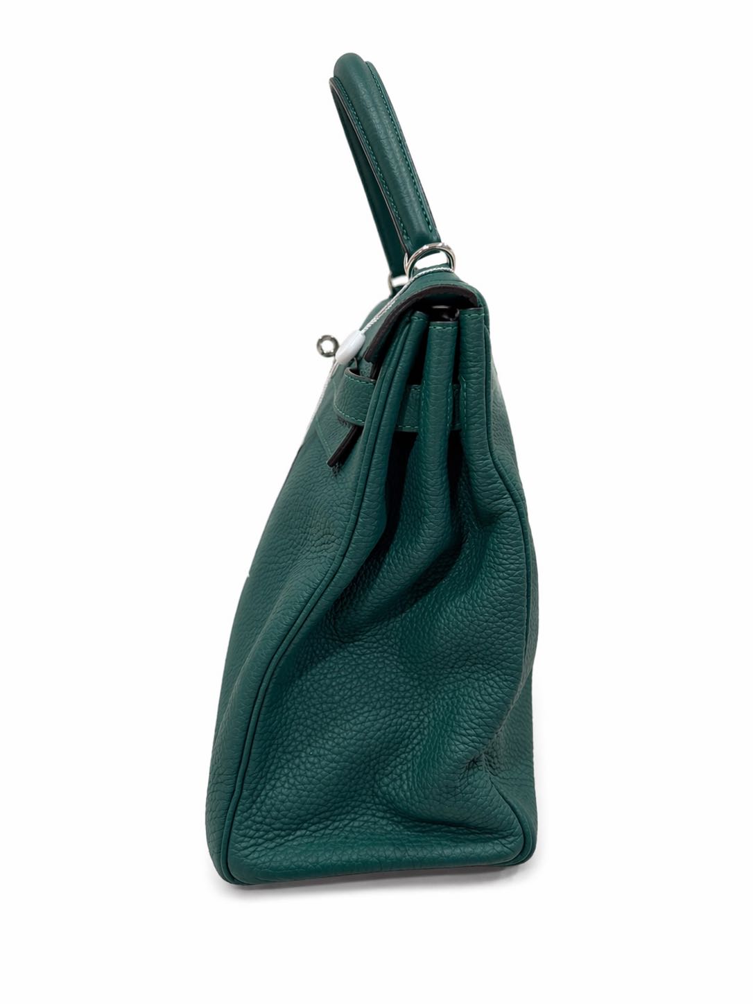 Hermès Kelly 35 Malachite in Togo Leather with  Palladium Hardware