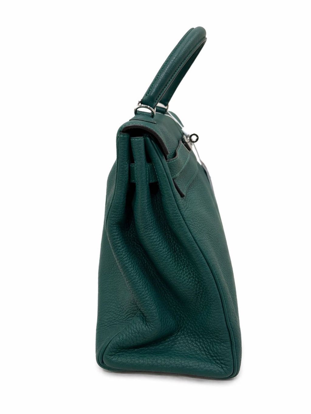 Hermès Kelly 35 Malachite in Togo Leather with  Palladium Hardware
