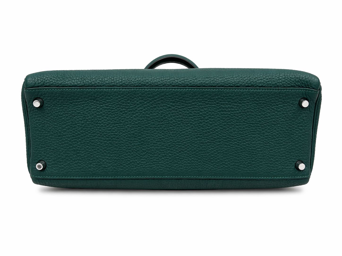 Hermès Kelly 35 Malachite in Togo Leather with  Palladium Hardware