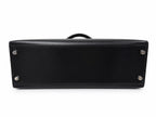 Hermès Kelly 32 Black in Box Leather with Palladium Hardware