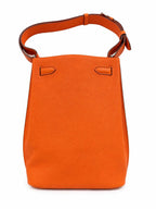 Hermès So Kelly 22 Orange in Togo Leather with Palladium Hardware