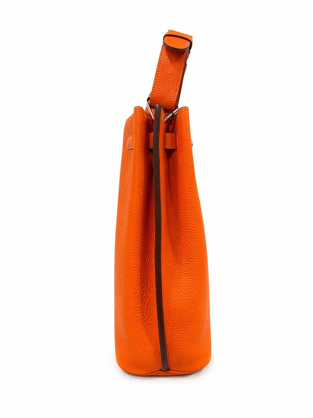 Hermès So Kelly 22 Orange in Togo Leather with Palladium Hardware