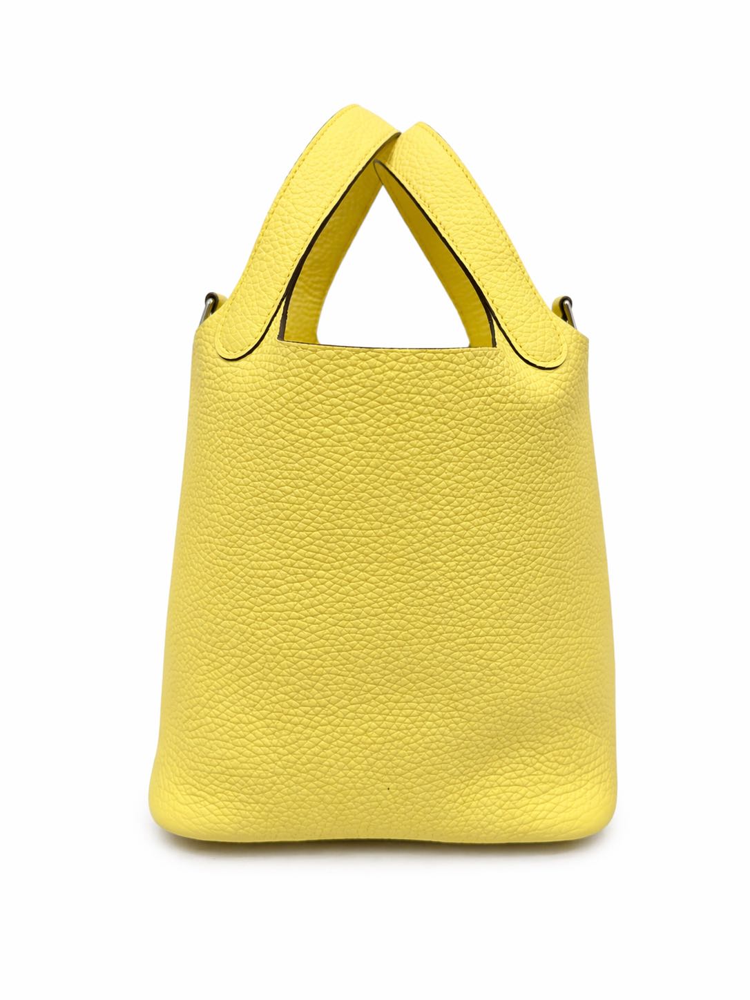 Hermes Picotin 18 in Lime Clemence Leather with Palladium Hardware