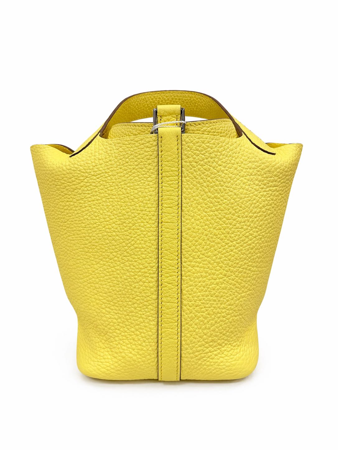 Hermes Picotin 18 in Lime Clemence Leather with Palladium Hardware