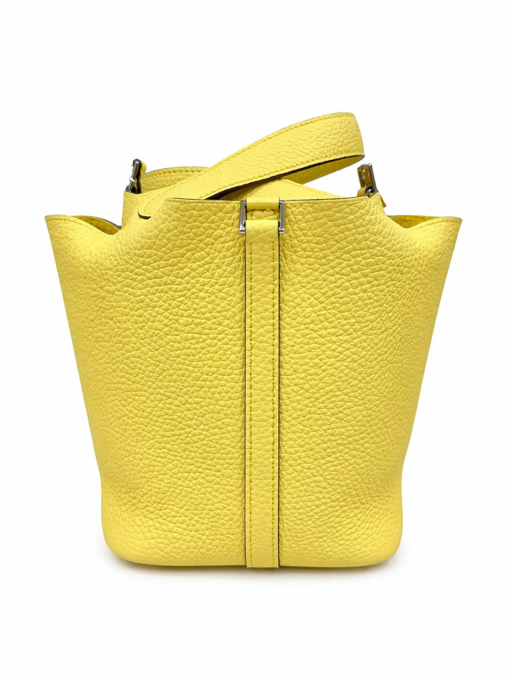 Hermes Picotin 18 in Lime Clemence Leather with Palladium Hardware