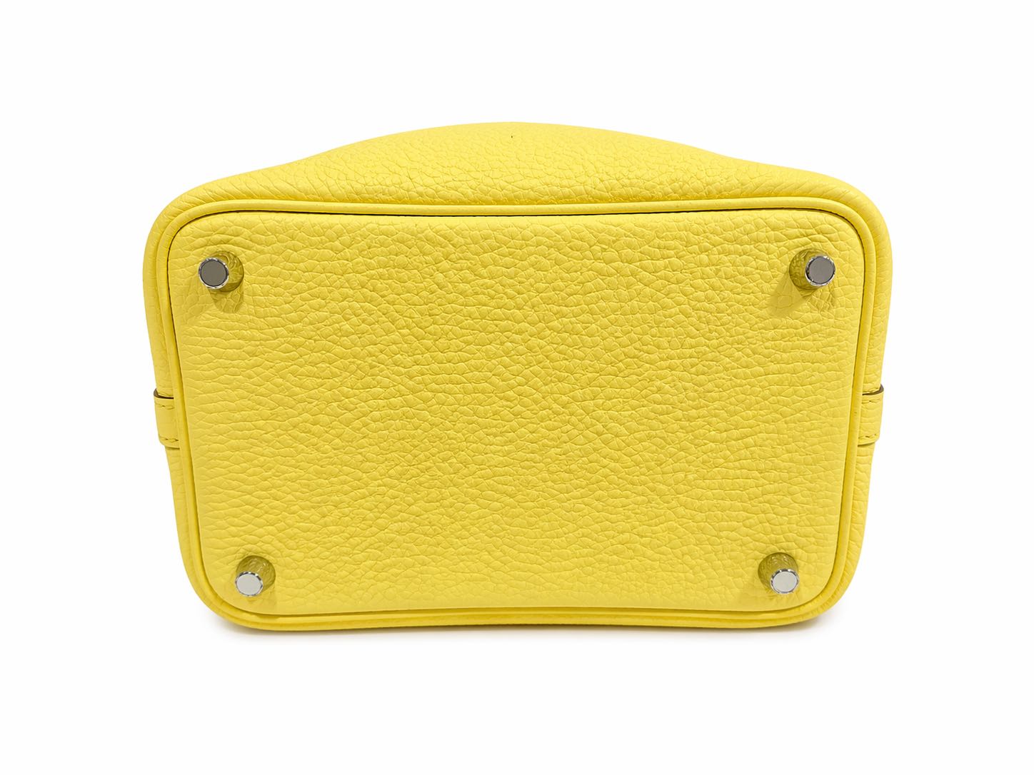 Hermes Picotin 18 in Lime Clemence Leather with Palladium Hardware