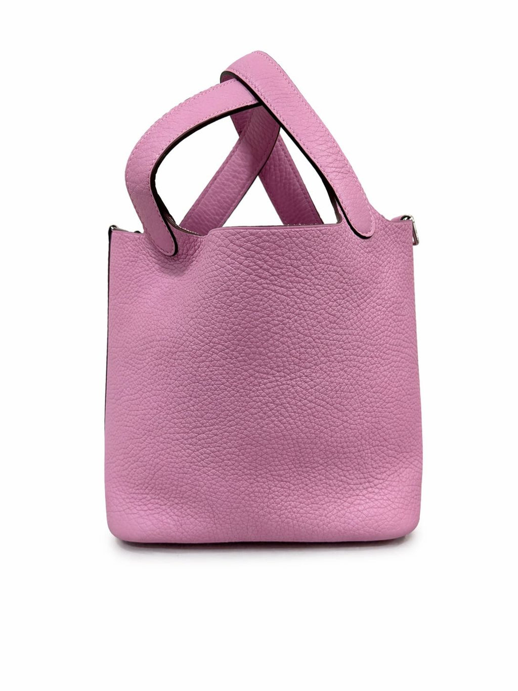 Hermes Picotin 18 in Mauve Sylvester  Clemence Leather with Palladium Hardware