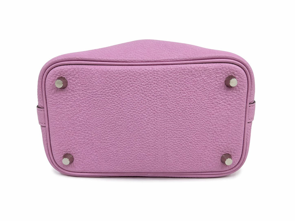 Hermes Picotin 18 in Mauve Sylvester  Clemence Leather with Palladium Hardware