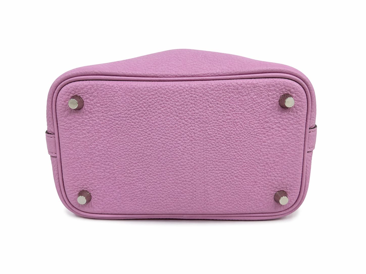 Hermes Picotin 18 in Mauve Sylvester  Clemence Leather with Palladium Hardware