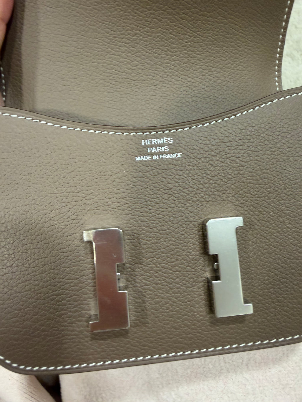 Hermes Constance slim etoupe