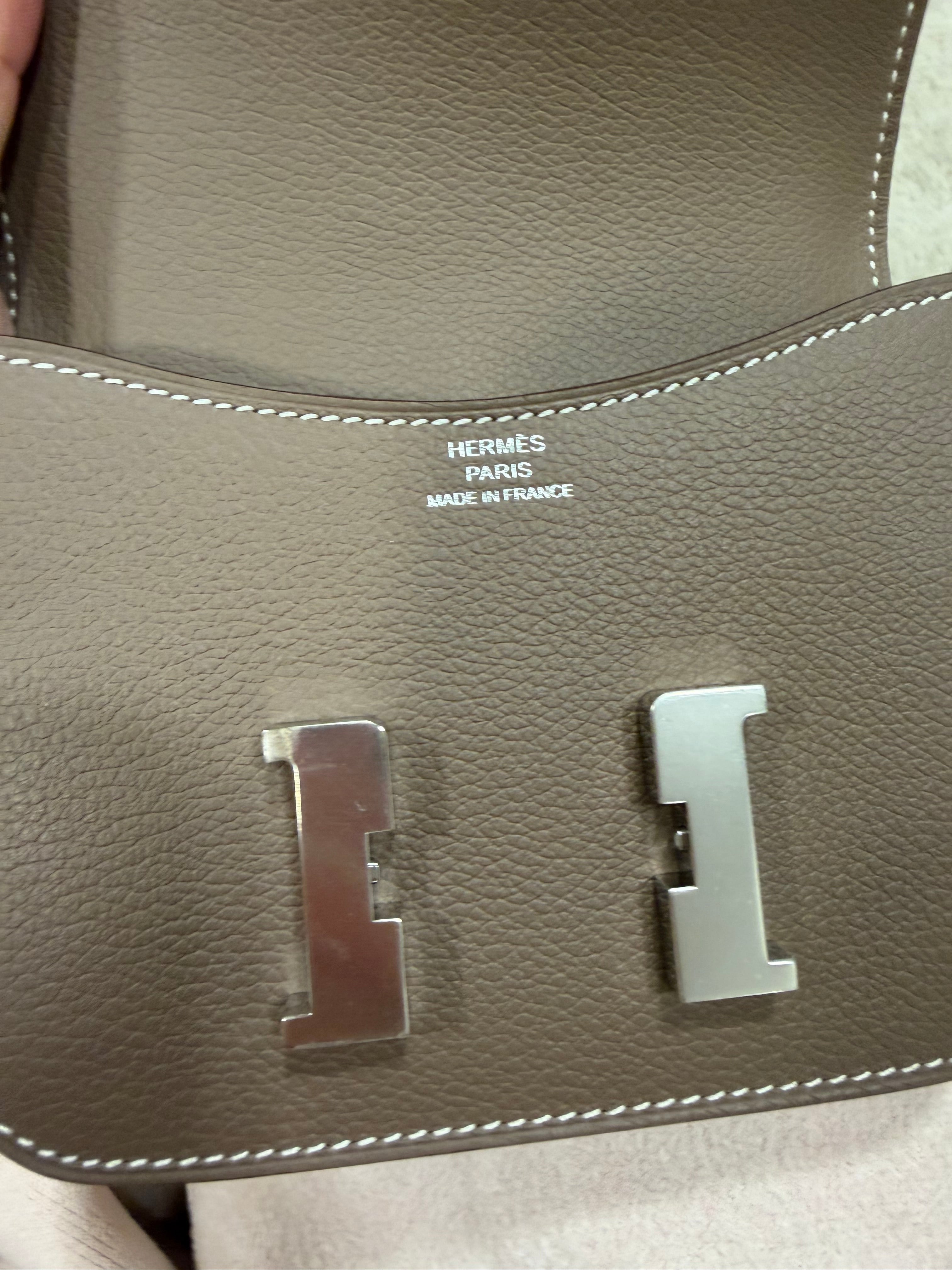 Hermes Constance slim etoupe