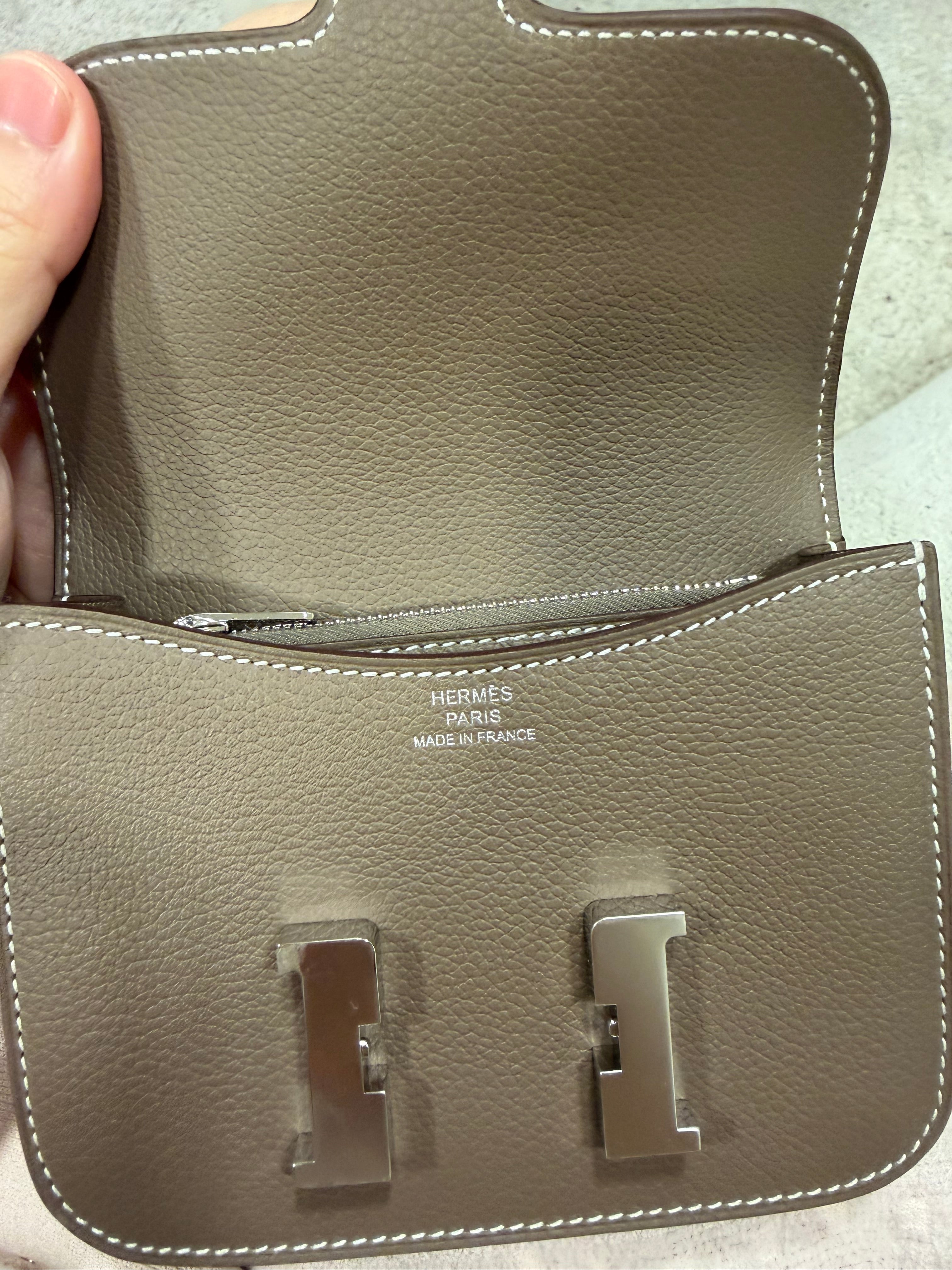 Hermes Constance slim etoupe