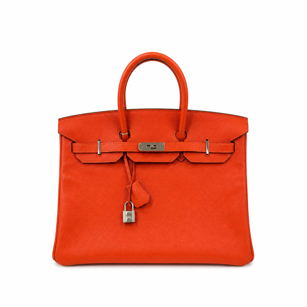 Hermès Birkin 35 in Orange Epsom Leather with Palladium Hardware