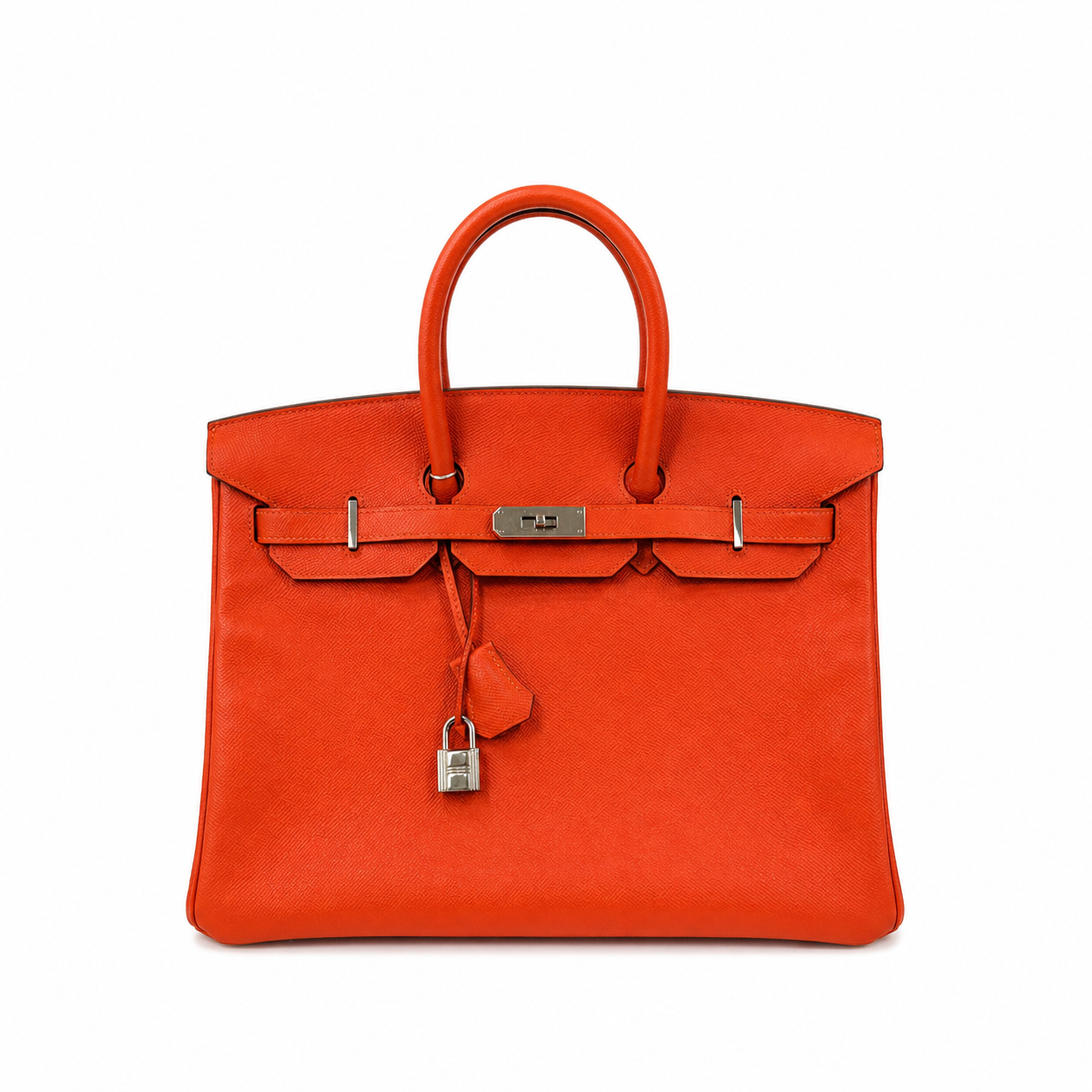 Hermès Birkin 35 in Orange Epsom Leather with Palladium Hardware