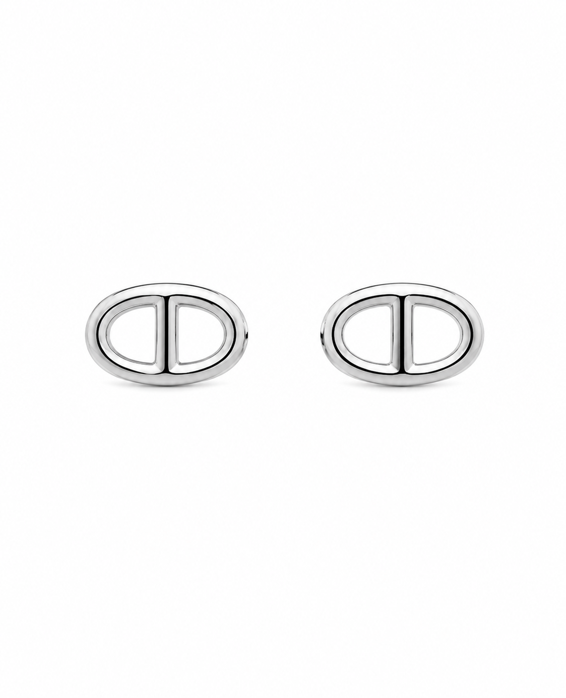 Hermès Chaine d'ancre earrings silver small model