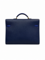 Hermès  Kelly Depeche Briefcase 38 Epsom in dual Blue colour with Gold Hardware