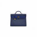 Hermès  Kelly Depeche Briefcase 38 Epsom in dual Blue colour with Gold Hardware