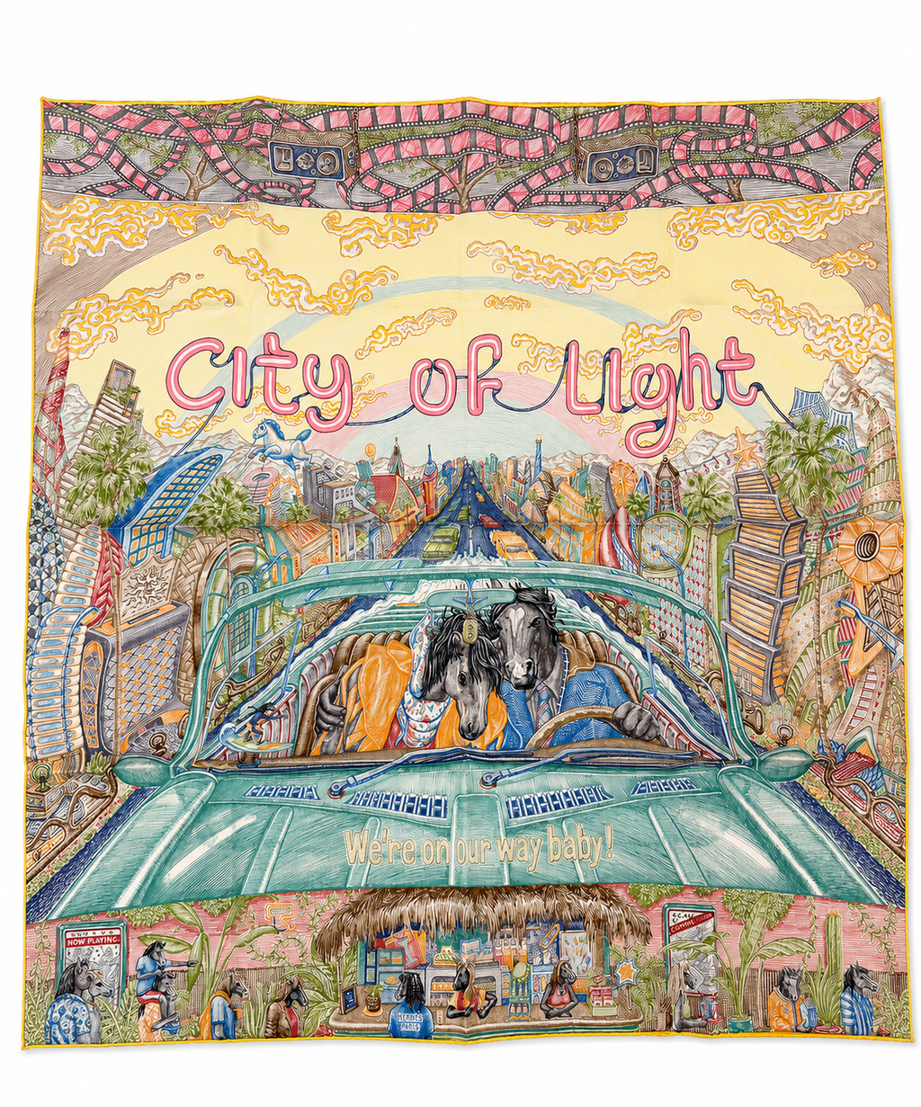 Hermes Carre Twill - City of Light