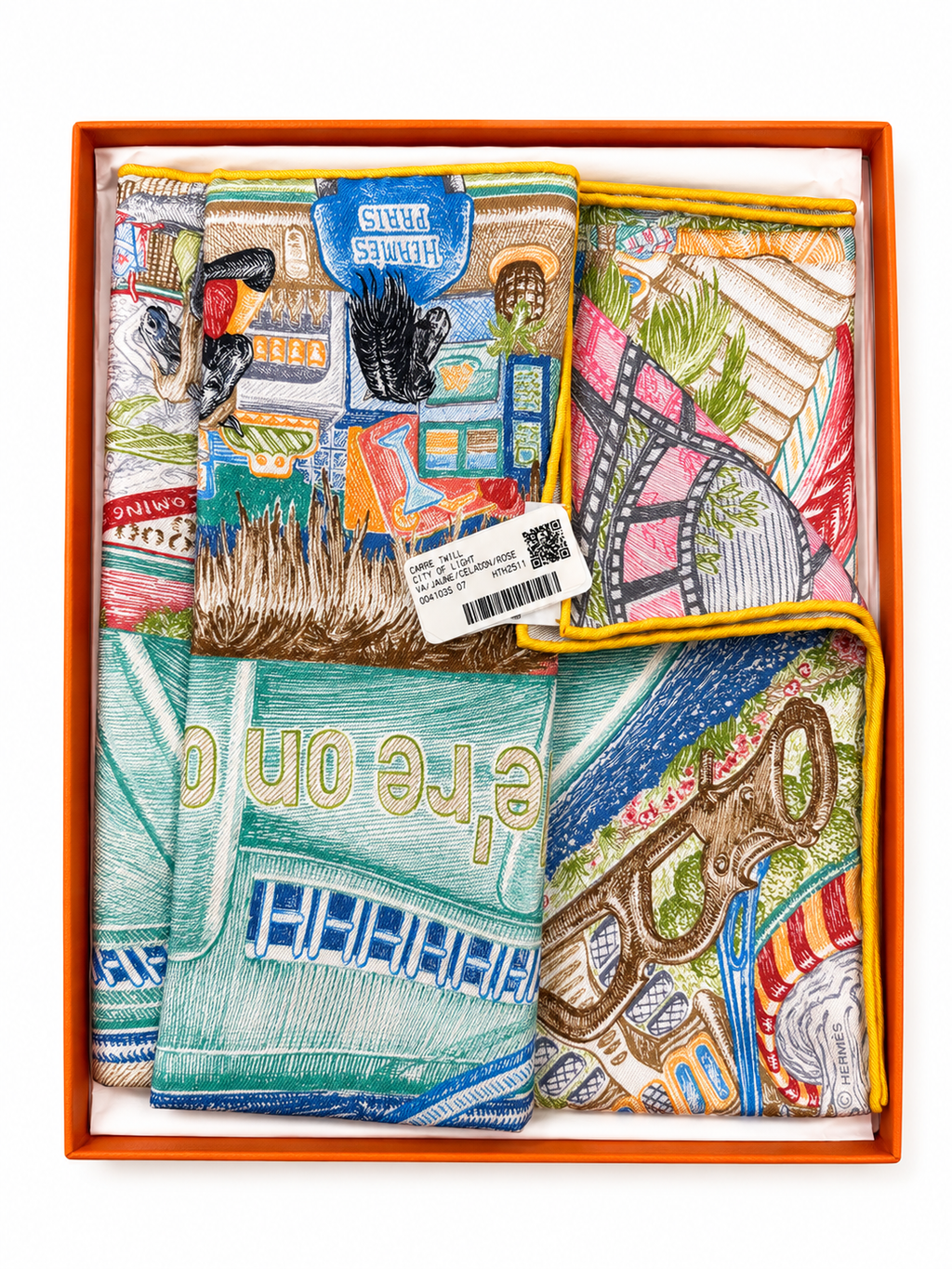 Hermes Carre Twill - City of Light