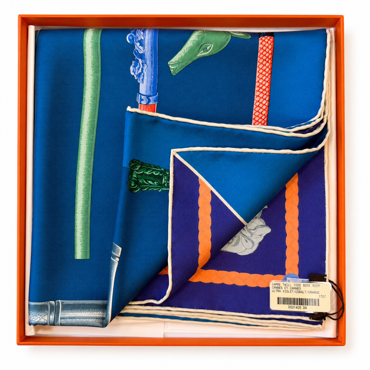 Hermes Carre Twill - Cannes Et Cannes