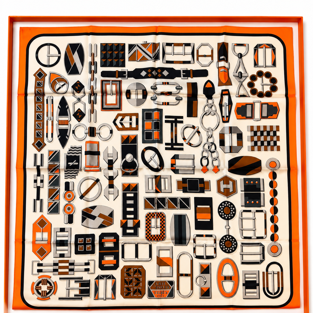 Hermes Carre Twill - Carre En Bouncles