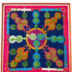 Hermes 90x90cm silk scarf
