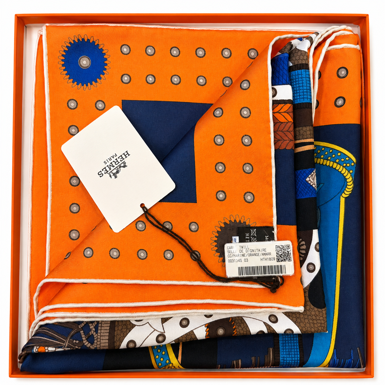 Hermes Carre Twill - Selle De Dignitaire