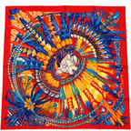 Hermes Carre Twill - Danse Pacifique Rouge