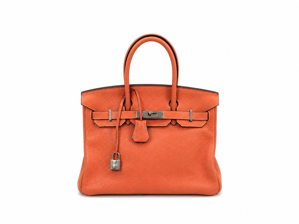 Hermès Birkin 30 in Crevette Togo Leather with Palladium Hardware