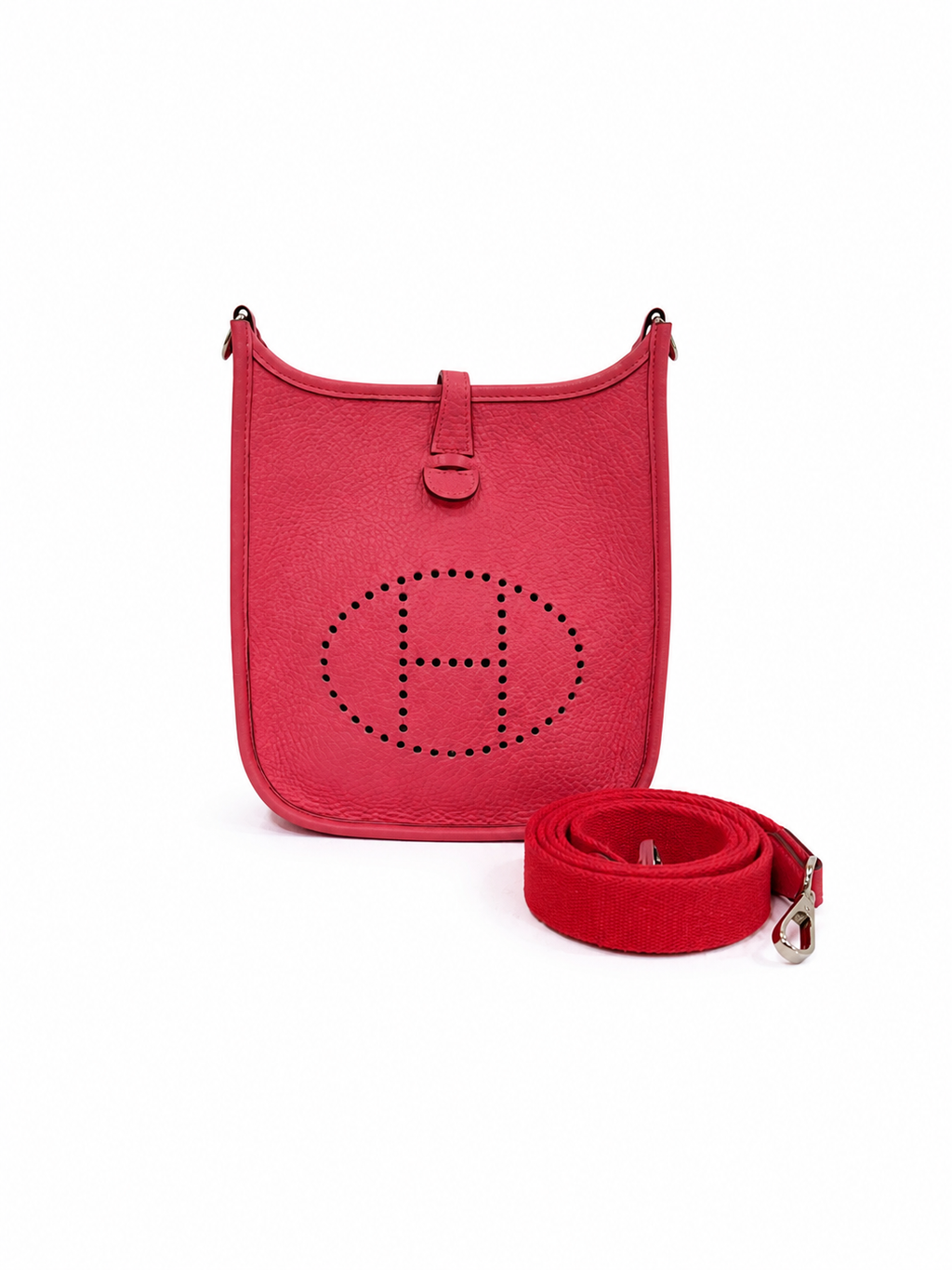 Hermès mini Evelyne in Rose d'Été with Palladium Hardware