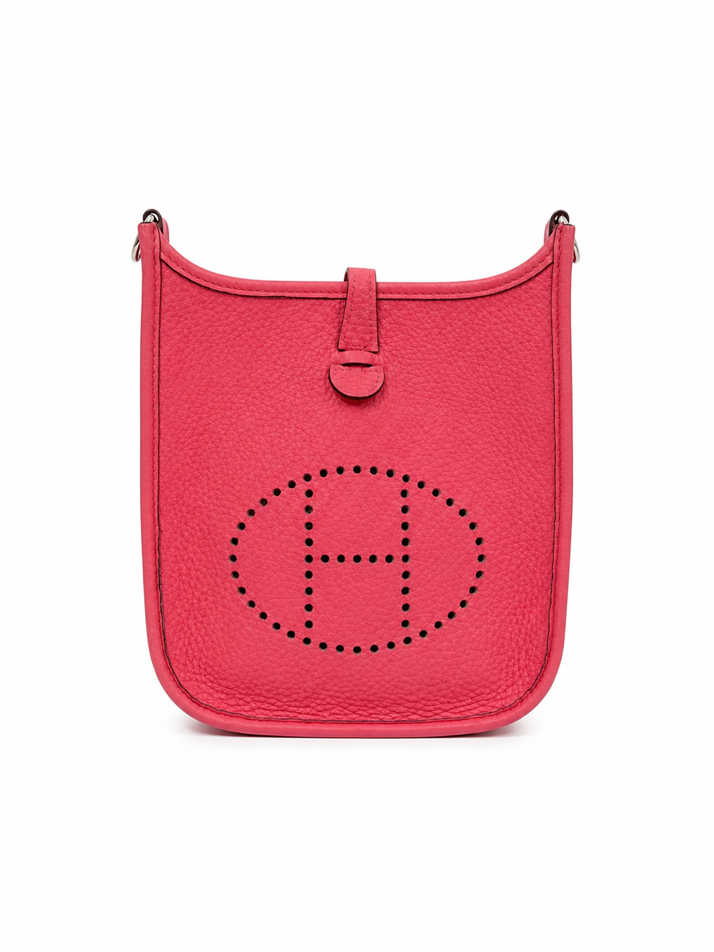 Hermès mini Evelyne in Rose d'Été with Palladium Hardware