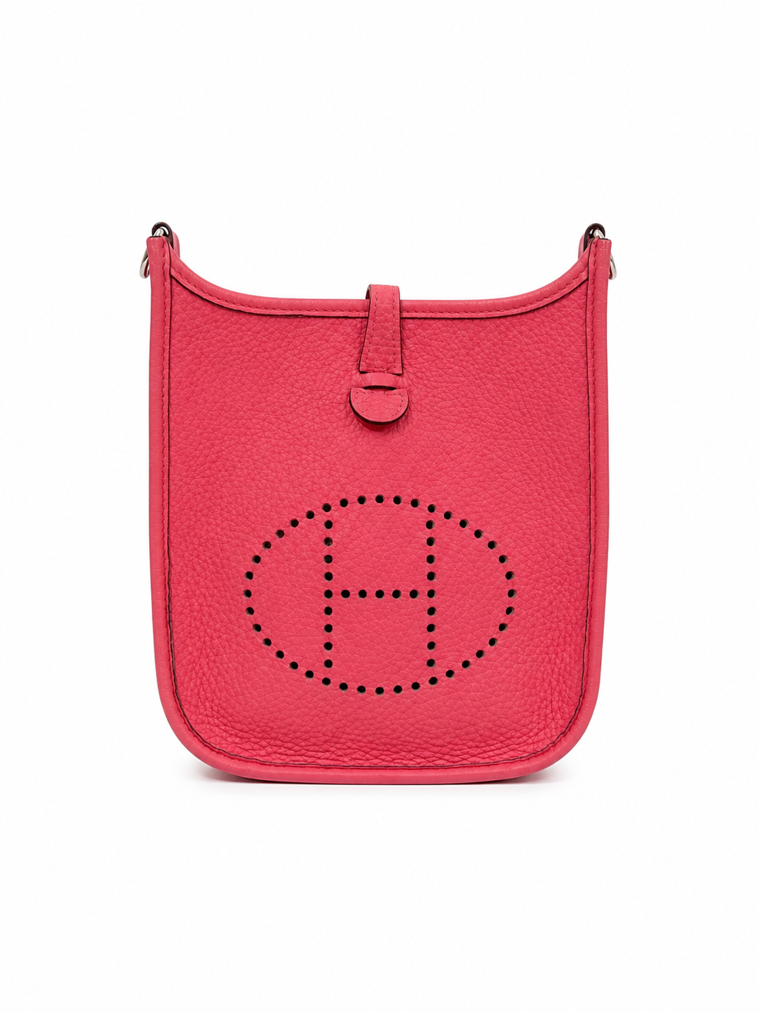Hermès mini Evelyne in Rose d'Été with Palladium Hardware